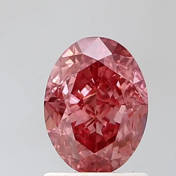 1.56ct Oval Lab Grown Diamond (Colour Fancy Vivid Pink, Clarity VS2, IGI Certified)