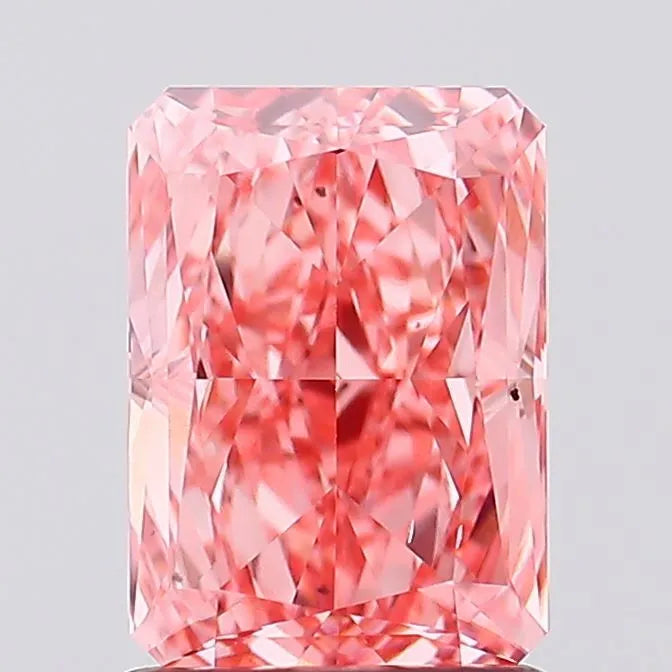 1.56ct Radiant Lab Grown Diamond (Colour Fancy Vivid Pink, Clarity VS2, IGI Certified)