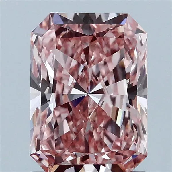 1.56ct Radiant Lab Grown Diamond (Colour Fancy Vivid Pink, Clarity VVS2, IGI Certified)