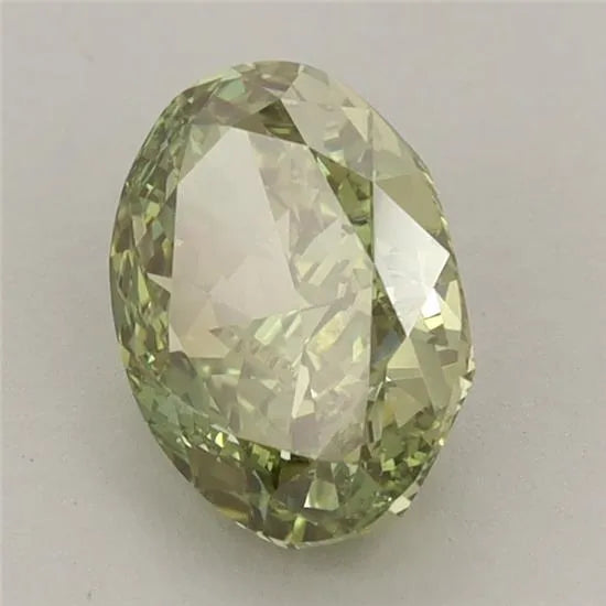 1.57ct Oval Lab Grown Diamond (Colour Fancy Vivid Green, Clarity VS2, IGI Certified)