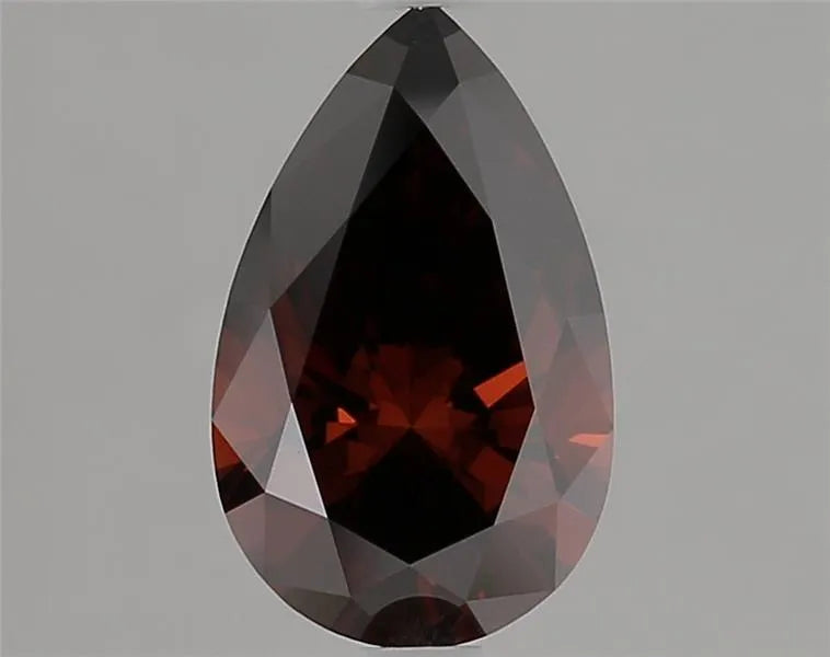 1.57ct Pear Lab Grown Diamond (Colour Fancy Deep Orange, Clarity VS1, IGI Certified)