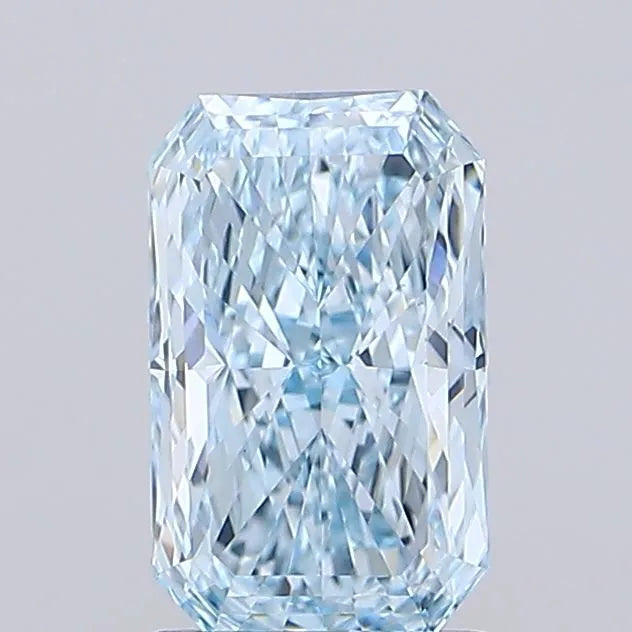 1.57ct Radiant Lab Grown Diamond (Colour Fancy Vivid Blue, Clarity VVS2, IGI Certified)
