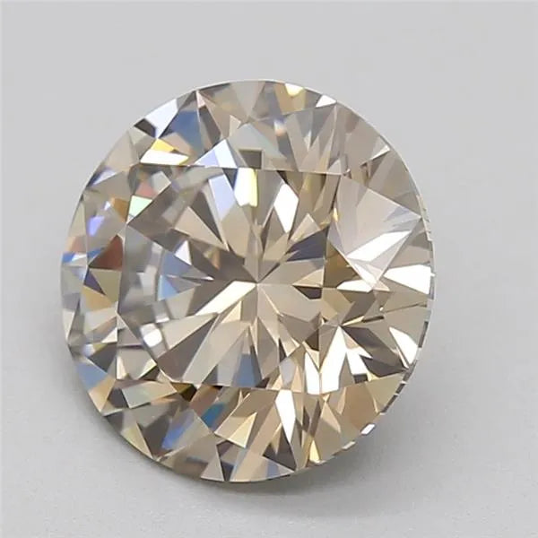 1.57ct Round Lab Grown Diamond (Colour Fancy Brown, Clarity VVS1, Cut ID, IGI Certified)