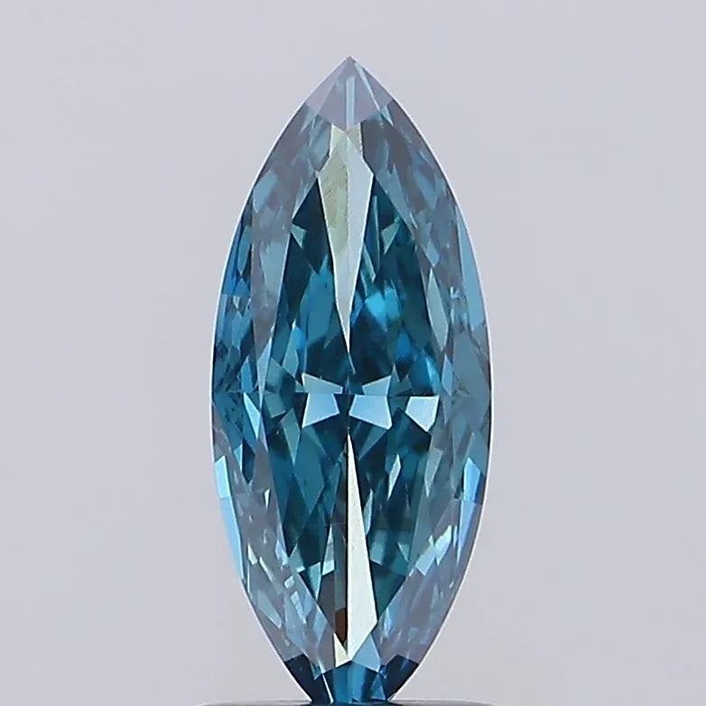 1.59ct Marquise Lab Grown Diamond (Colour Fancy Vivid Blueish Green, Clarity VVS2, IGI Certified)