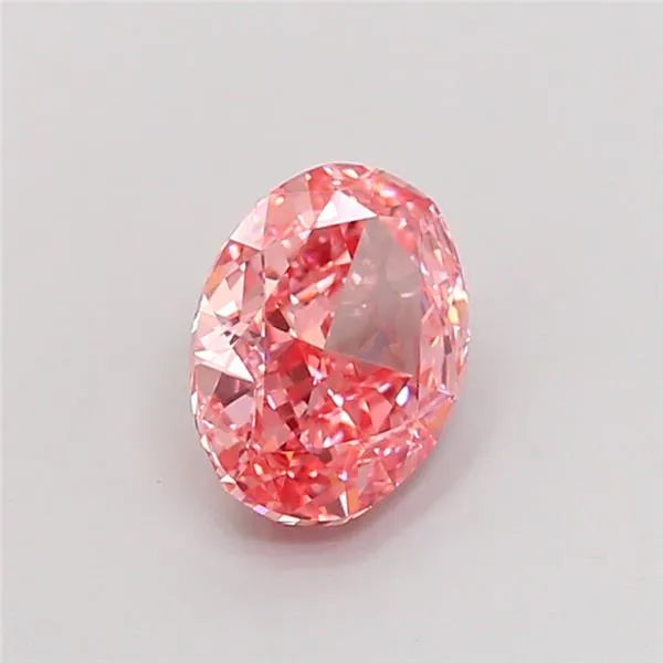 1.59ct Oval Lab Grown Diamond (Colour Fancy Vivid Pink, Clarity VVS2, IGI Certified)