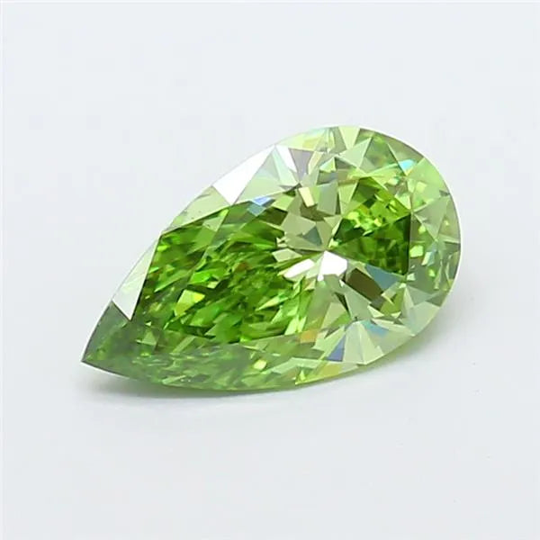 1.59ct Pear Lab Grown Diamond (Colour Fancy Vivid Green, Clarity VS2, IGI Certified)