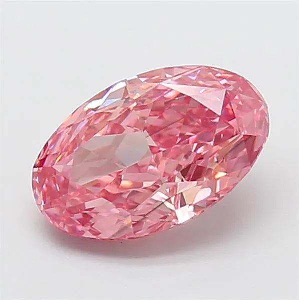 1.62ct Oval Lab Grown Diamond (Colour Fancy Vivid Pink, Clarity VS1, IGI Certified)