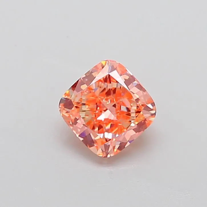 1.63ct Cushion modified Lab Grown Diamond (Colour Fancy Intense Orange Pink, Clarity VVS2, IGI Certified)
