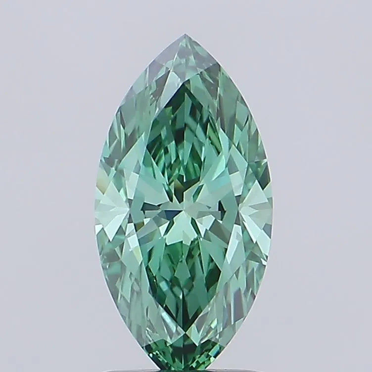 1.63ct Marquise Lab Grown Diamond (Colour Fancy Vivid Green, Clarity VVS2, IGI Certified)