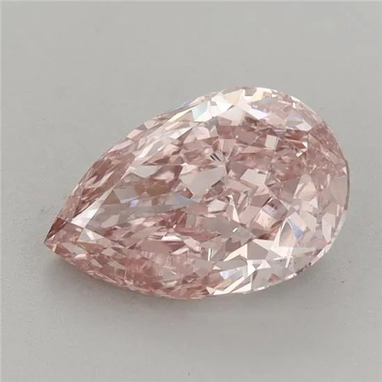 1.65ct Pear Lab Grown Diamond (Colour Fancy Intense Brownish Pink, Clarity VS1, IGI Certified)
