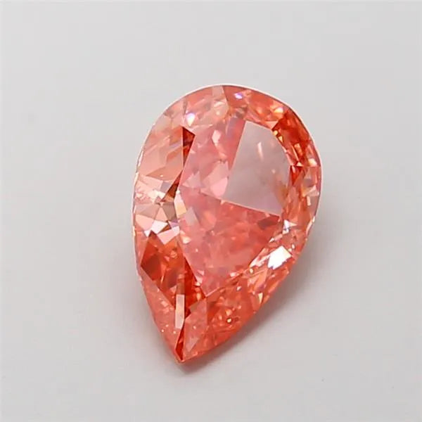 1.65ct Pear Lab Grown Diamond (Colour Fancy Vivid Pink, Clarity VVS2, IGI Certified)