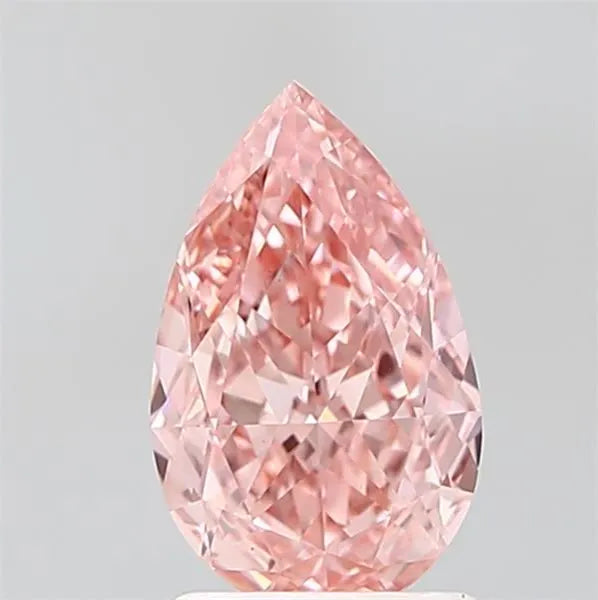 1.66ct Pear Lab Grown Diamond (Colour Fancy Vivid Pink, Clarity VS1, IGI Certified)