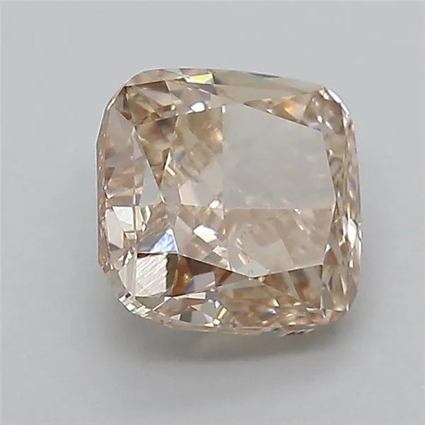 1.69ct Cushion modified Lab Grown Diamond (Colour Fancy Light Brown, Clarity VS2, IGI Certified)
