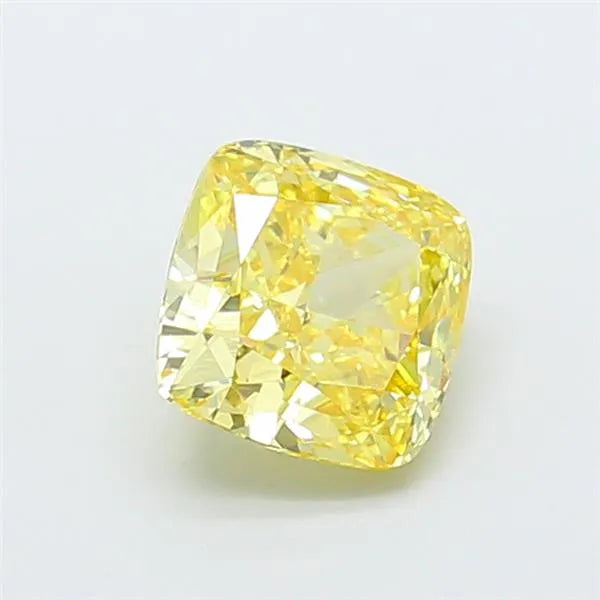 1.70ct Cushion modified Lab Grown Diamond (Colour Fancy Intense Yellow, Clarity VS1, IGI Certified)