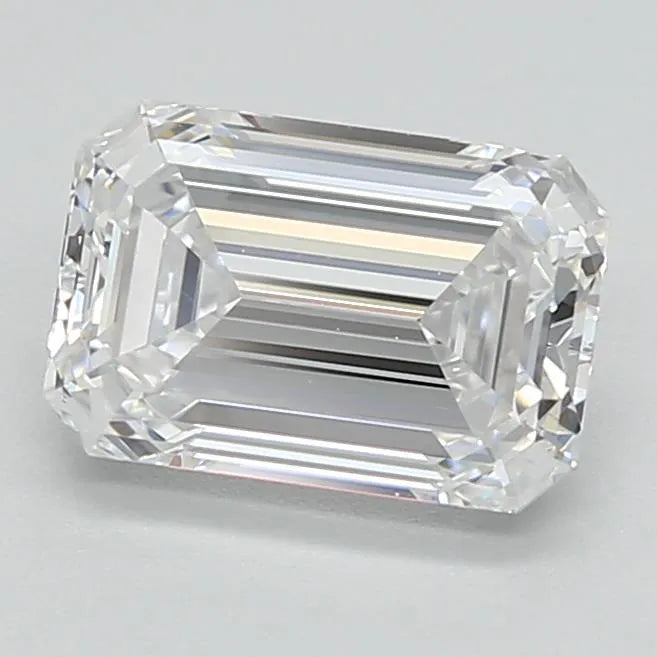 1.70ct Emerald Lab Grown Diamond (Colour D, Clarity IF, Cut EX, IGI Certified)
