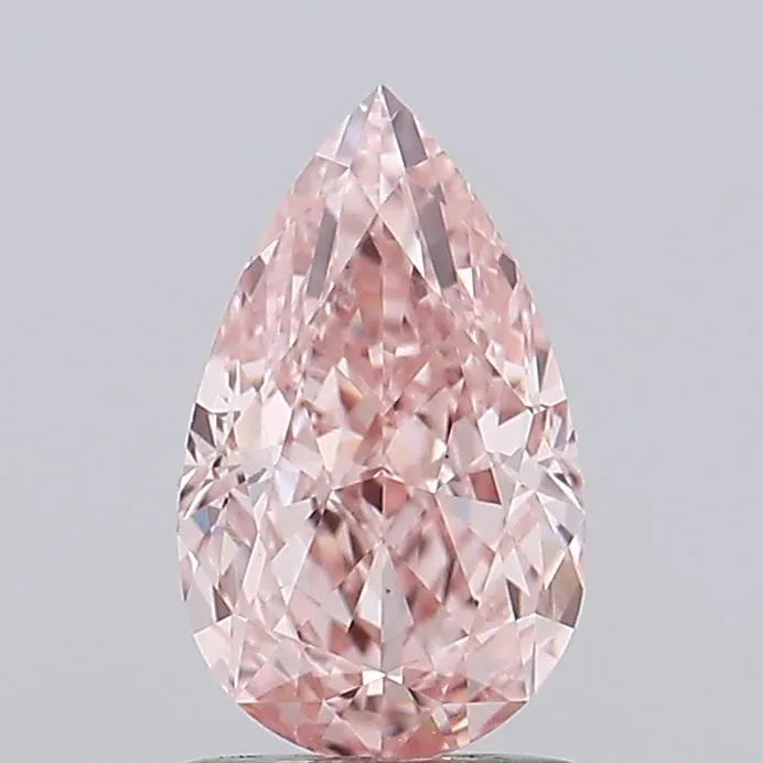 1.70ct Pear Lab Grown Diamond (Colour Fancy Vivid Pink, Clarity VS1, IGI Certified)