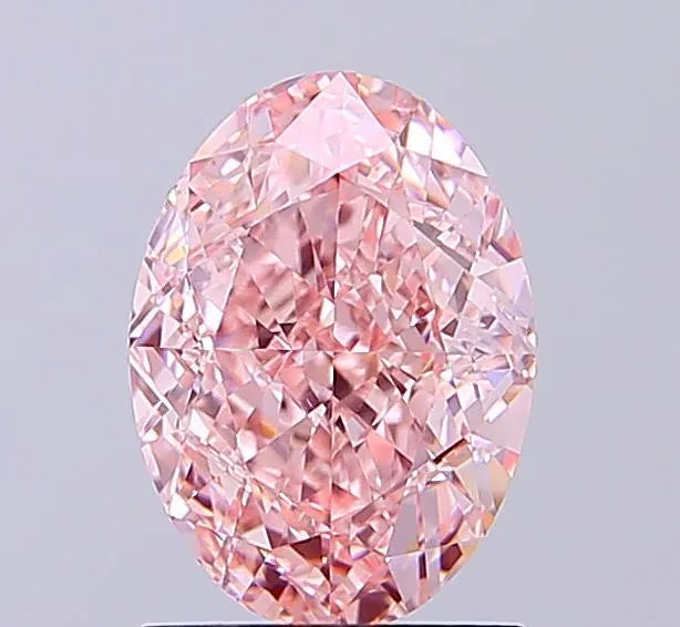 1.71ct Oval Lab Grown Diamond (Colour Fancy Intense Pink, Clarity VVS2, IGI Certified)