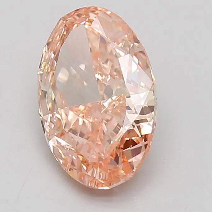 1.71ct Oval Lab Grown Diamond (Colour Fancy Vivid Pink, Clarity VVS1, Cut VG, IGI Certified)