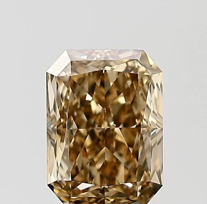 1.72ct Radiant Natural Diamond (Colour Fancy Dark Yellowish Brown, Clarity SI1, GIA Certified)