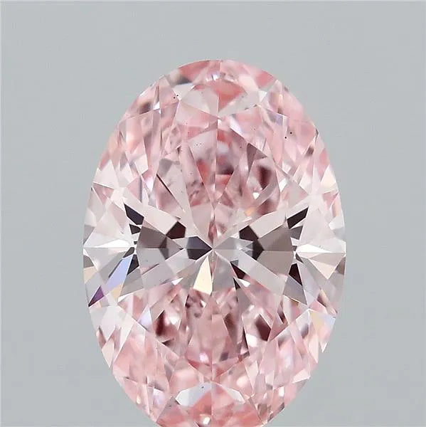1.73ct Oval Lab Grown Diamond (Colour Fancy Vivid Pink, Clarity VS1, IGI Certified)