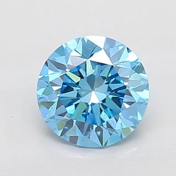 1.73ct Round Lab Grown Diamond (Colour Fancy Vivid Blue, Clarity VS2, Cut VG, IGI Certified)