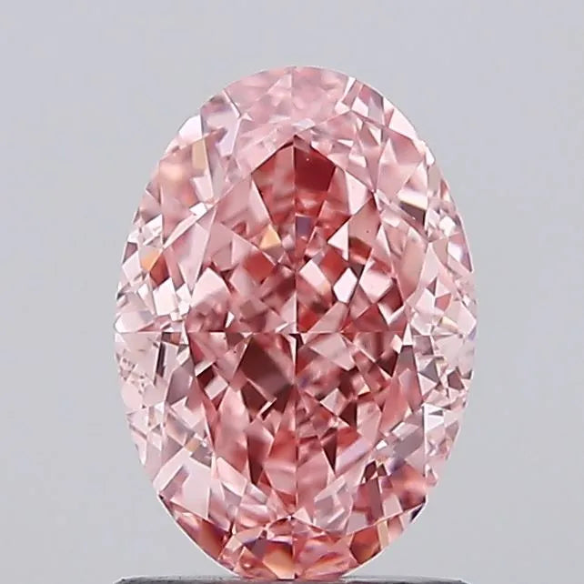 1.74ct Oval Lab Grown Diamond (Colour Fancy Vivid Pink, Clarity VS1, IGI Certified)