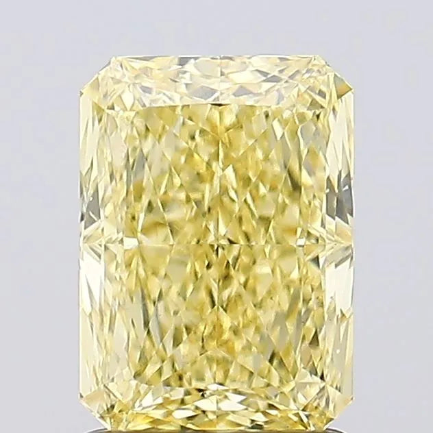 1.74ct Radiant Lab Grown Diamond (Colour Fancy Vivid Yellow, Clarity VS2, IGI Certified)