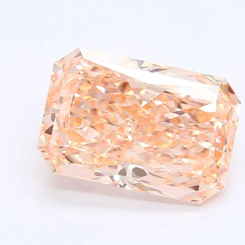 1.75ct Radiant Lab Grown Diamond (Colour Fancy Intense Orangey Pink, Clarity VVS2, IGI Certified)