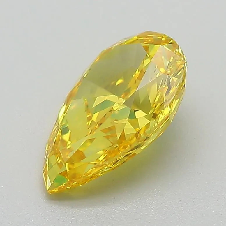 1.76ct Pear Lab Grown Diamond (Colour Fancy Vivid Yellow, Clarity VS1, IGI Certified)