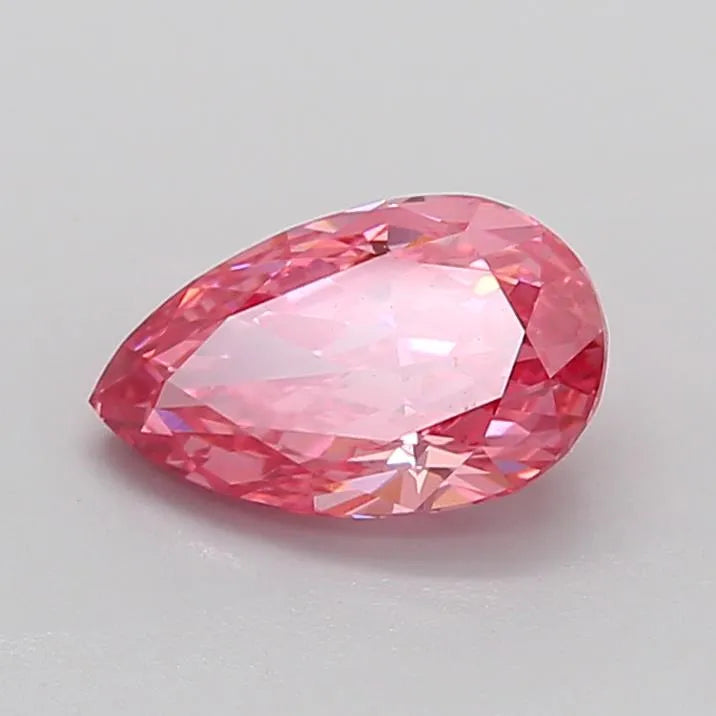1.77ct Pear Lab Grown Diamond (Colour Fancy Vivid Pink, Clarity VS1, IGI Certified)