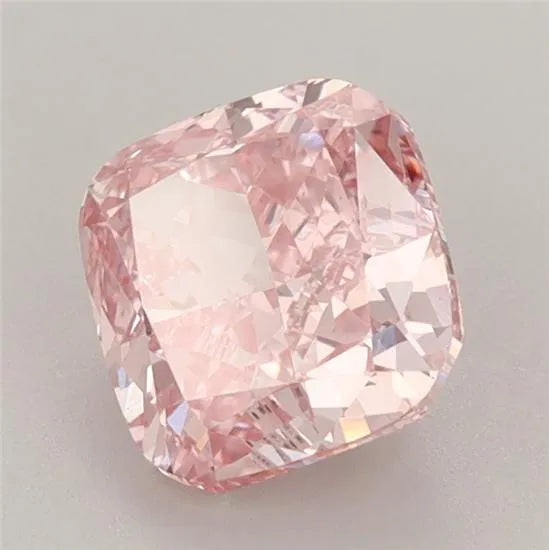 1.80ct Cushion brilliant Lab Grown Diamond (Colour Fancy Vivid Pink, Clarity VS1, IGI Certified)