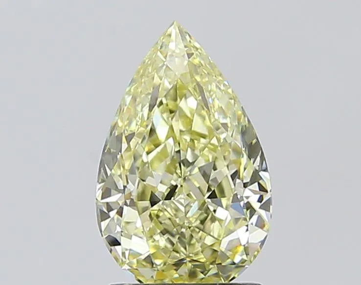 1.80ct Pear Lab Grown Diamond (Colour Fancy Light Yellow, Clarity VVS2, IGI Certified)