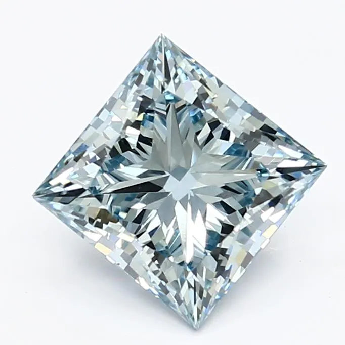 1.80ct Princess Lab Grown Diamond (Colour Fancy Intense Blue, Clarity VS1, IGI Certified)