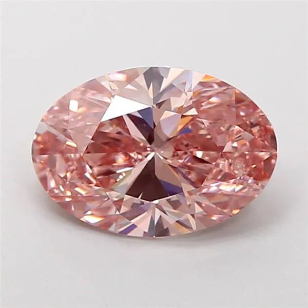 1.81ct Oval Lab Grown Diamond (Colour Fancy Intense Brownish Pink, Clarity VVS2, IGI Certified)