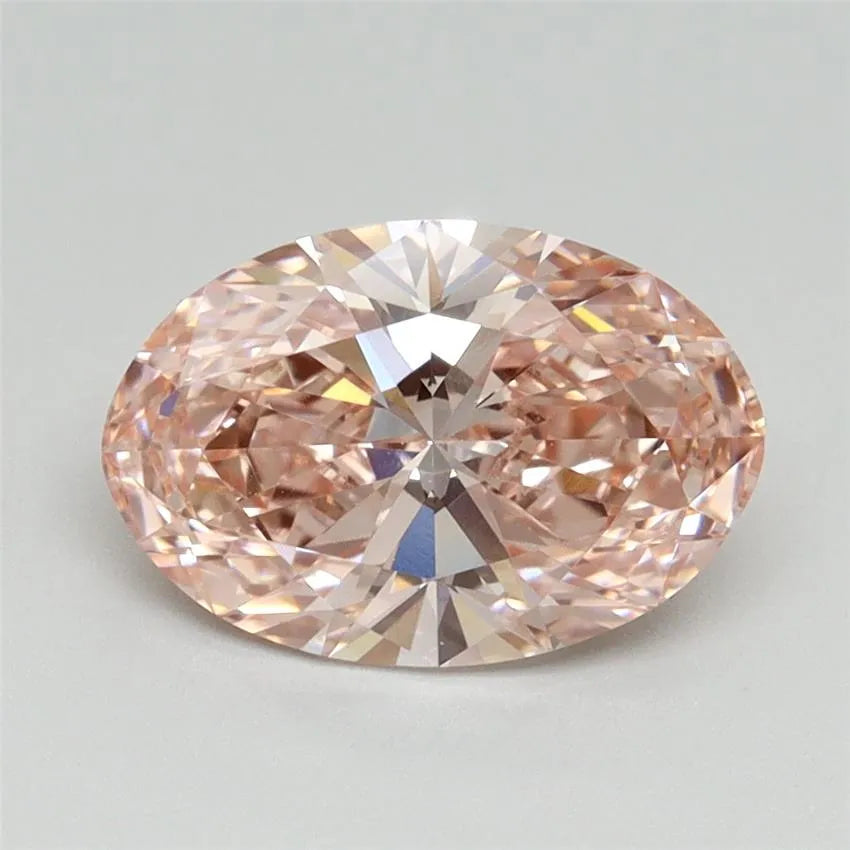 1.82ct Oval Lab Grown Diamond (Colour Fancy Vivid Pink, Clarity VVS2, IGI Certified)
