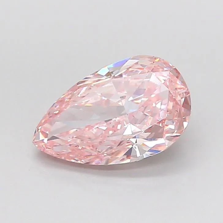 1.82ct Pear Lab Grown Diamond (Colour Fancy Intense Pink, Clarity VS1, IGI Certified)