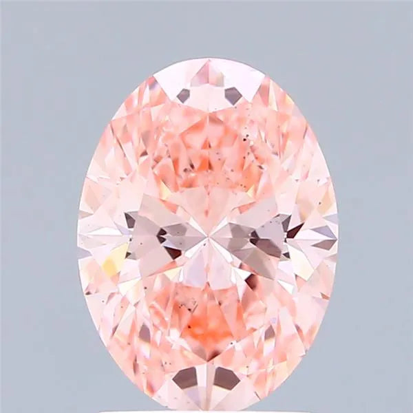 1.83ct Oval Lab Grown Diamond (Colour Fancy Vivid Pink, Clarity VS2, IGI Certified)
