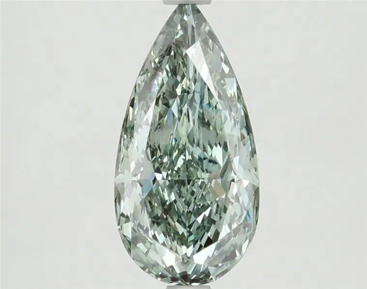 1.83ct Pear Lab Grown Diamond (Colour Fancy Vivid Green, Clarity VS1, IGI Certified)