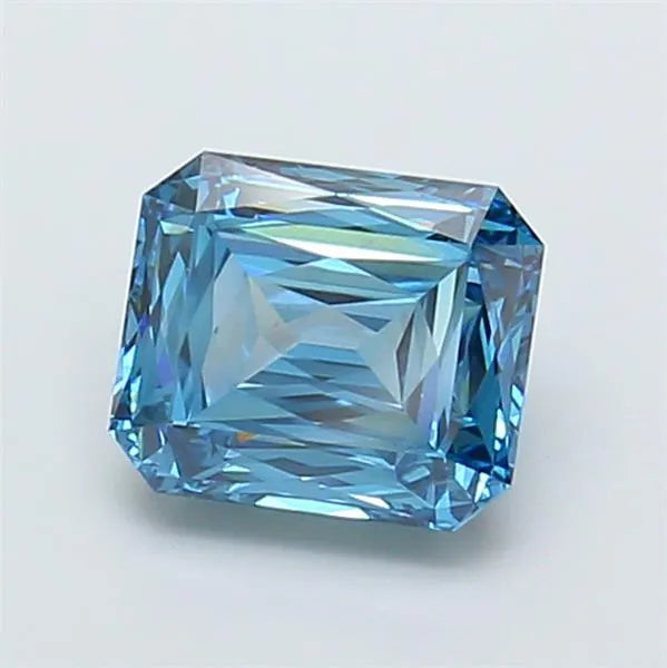 1.83ct Radiant Lab Grown Diamond (Colour Fancy Vivid Blue, Clarity VS1, IGI Certified)