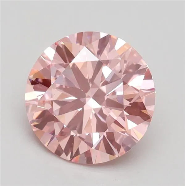 1.83ct Round Lab Grown Diamond (Colour Fancy Vivid Pink, Clarity VS1, Cut ID, IGI Certified)