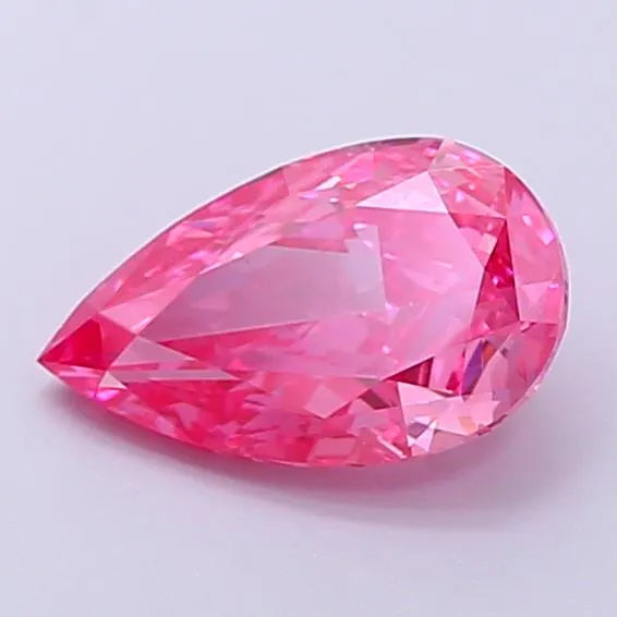 1.85ct Pear Lab Grown Diamond (Colour Fancy Vivid Pink, Clarity VS1, IGI Certified)