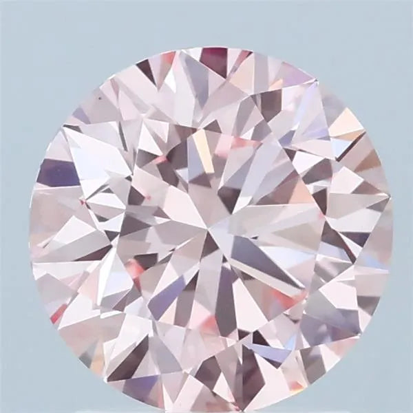 1.85ct Round Lab Grown Diamond (Colour Fancy Vivid Pink, Clarity VS1, Cut ID, IGI Certified)