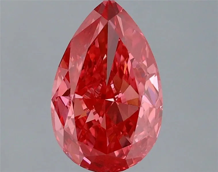 1.86ct Pear Lab Grown Diamond (Colour Fancy Vivid Pink, Clarity VS1, IGI Certified)