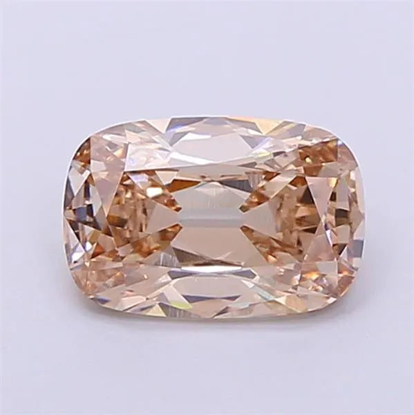 1.87ct Cushion brilliant Lab Grown Diamond (Colour Fancy Light Brown, Clarity VS1, IGI Certified)