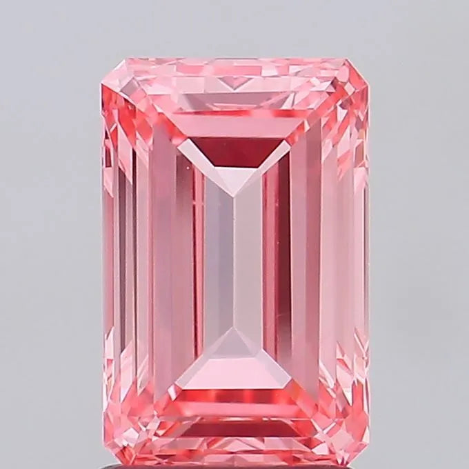 1.87ct Emerald Lab Grown Diamond (Colour Fancy Vivid Pink, Clarity VVS2, IGI Certified)