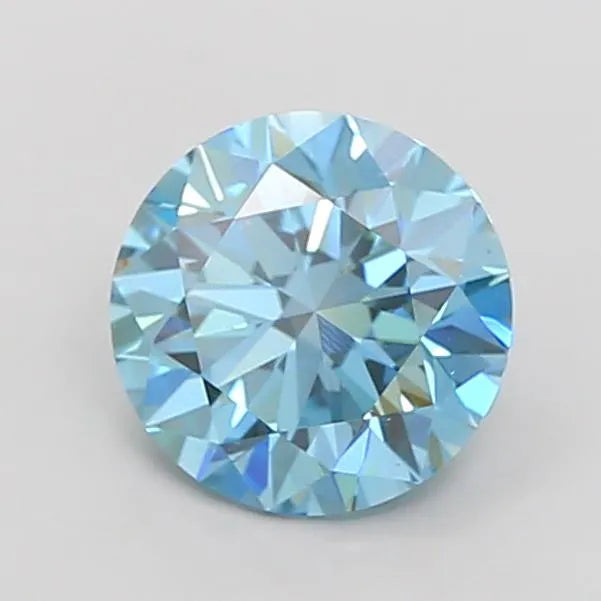 1.87ct Round Lab Grown Diamond (Colour Fancy Vivid Blue, Clarity VS1, Cut ID, IGI Certified)