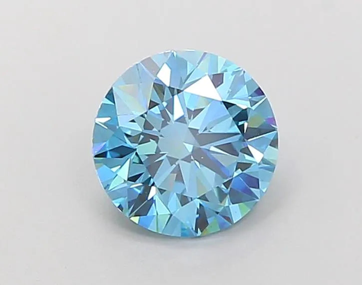 1.90ct Round Lab Grown Diamond (Colour Fancy Vivid Blue, Clarity VS1, Cut ID, IGI Certified)