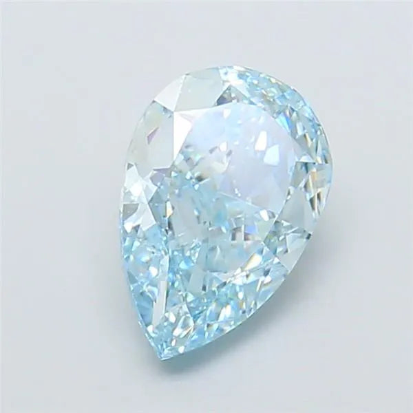 1.91ct Pear Lab Grown Diamond (Colour Fancy Vivid Blue, Clarity VS1, IGI Certified)