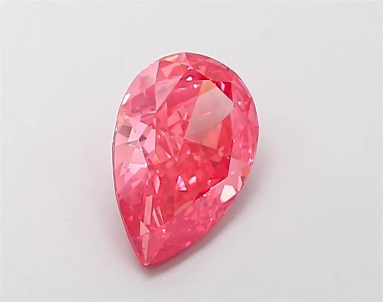 1.91ct Pear Lab Grown Diamond (Colour Fancy Vivid Pink, Clarity VS2, IGI Certified)