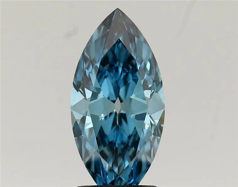 1.92ct Marquise Lab Grown Diamond (Colour Fancy Vivid Blue, Clarity VS1, IGI Certified)